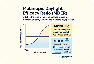 멜라노픽 주광효율비 MDER 이미지
